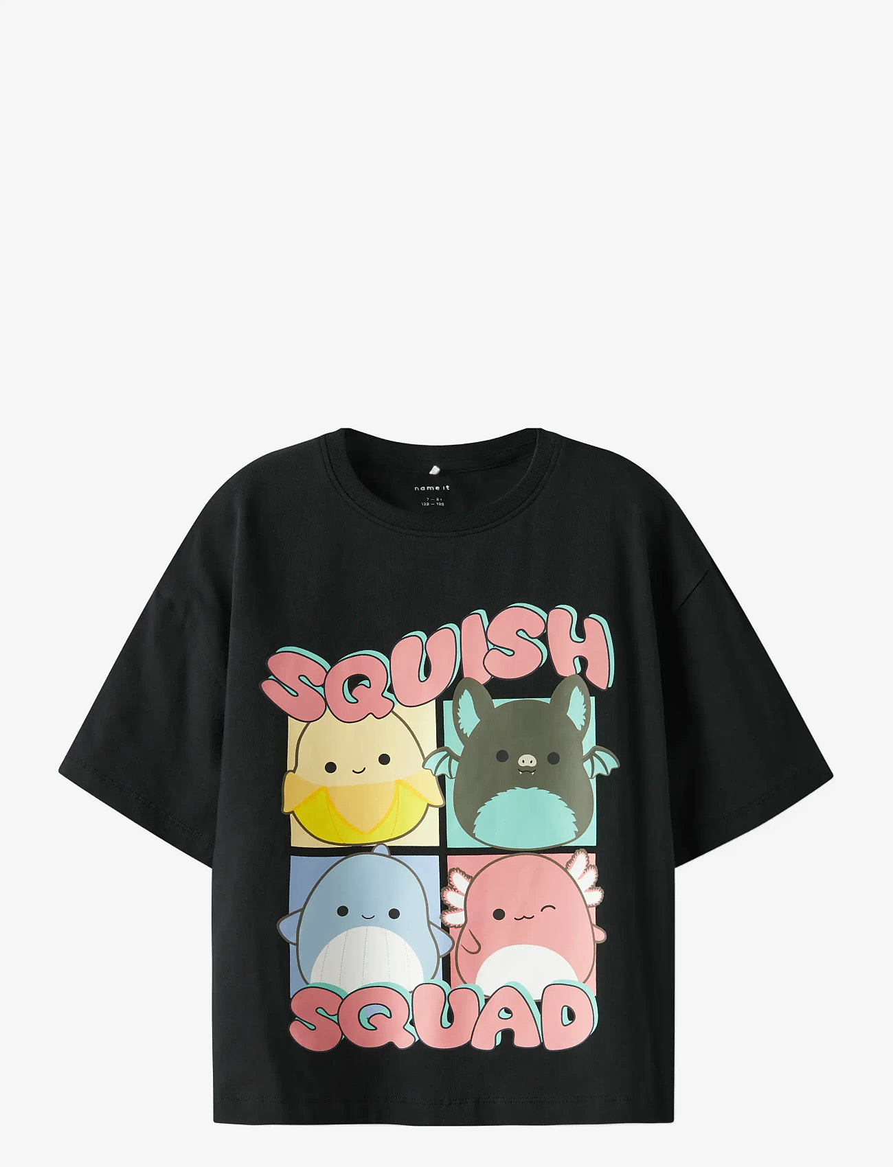 name it - NKFJIXERA SQUISH SS RLX TOP BOX BFU - efterårstøj - black - 0