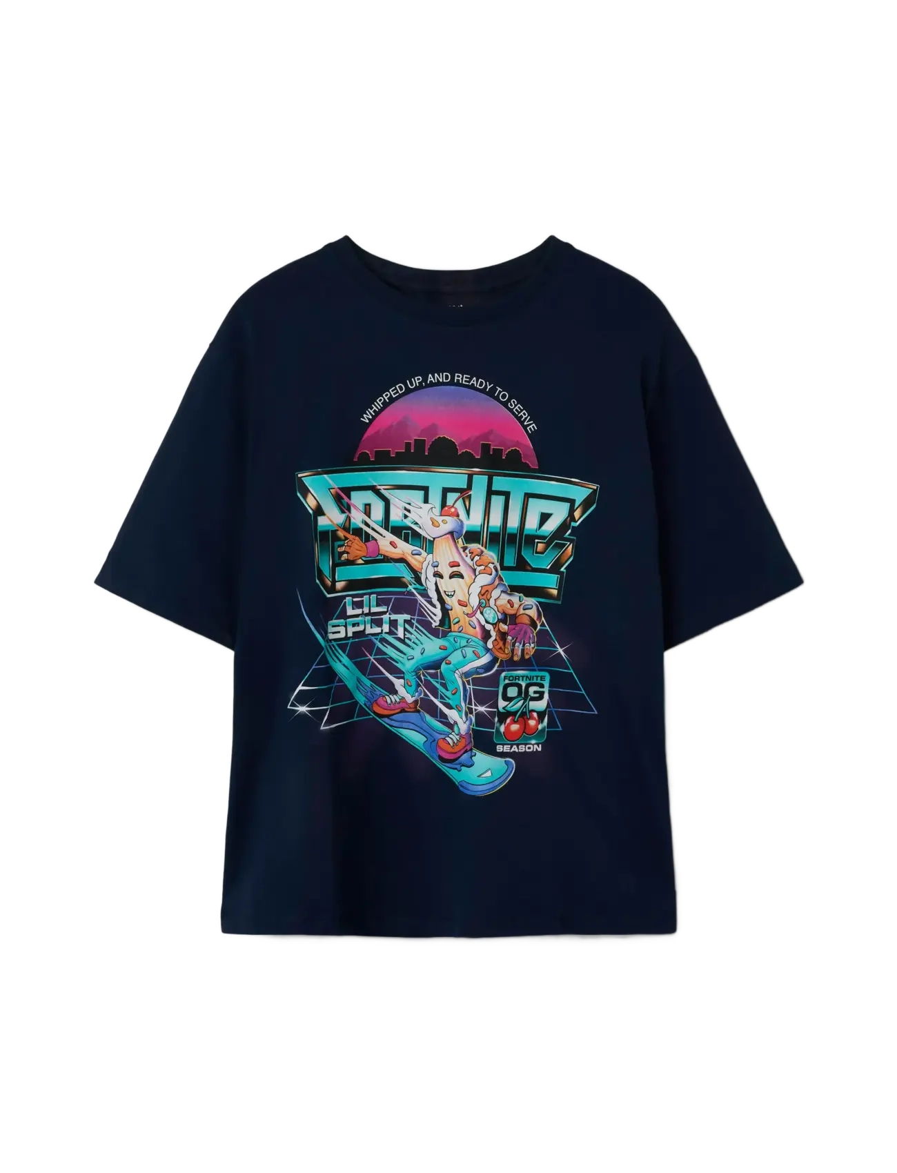 NAME IT Nkmjavali Fortnite Nreg Ss Oberteil Box Bfu Navy - 158 - Kinder