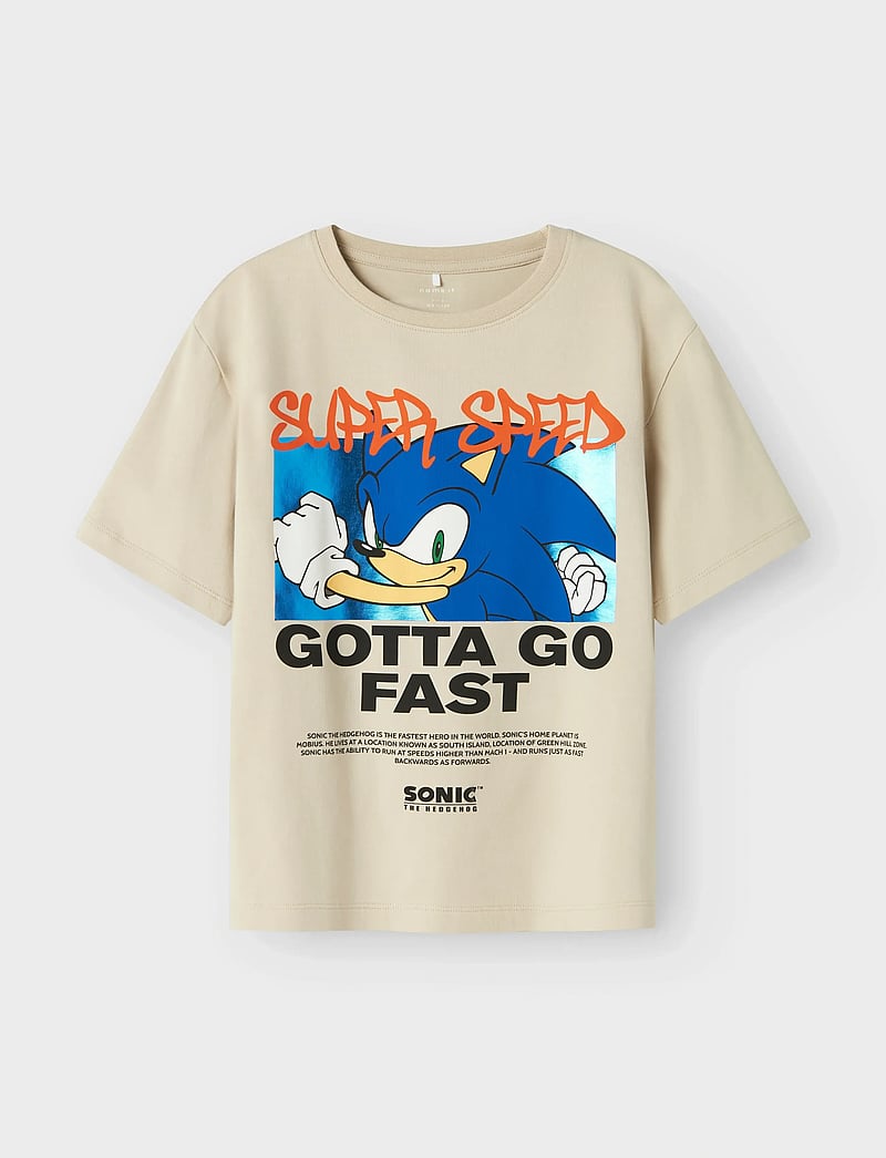 name it - NKMJERRY SONIC NREG SS TOP BOX SKY - kortærmede t-shirts - peyote - 0