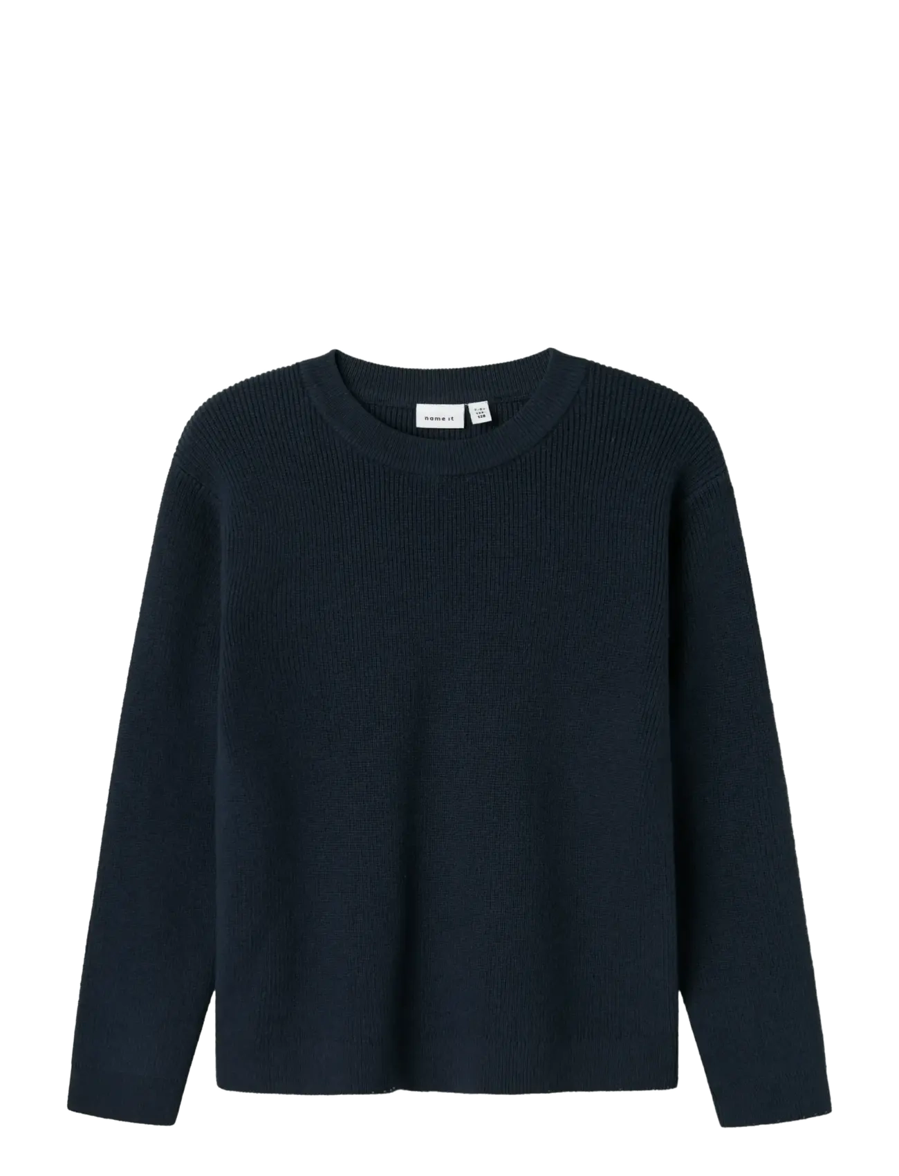 NAME IT Nkmnesolle Ls Pullover Knit Noos Navy - 116 - Kinder