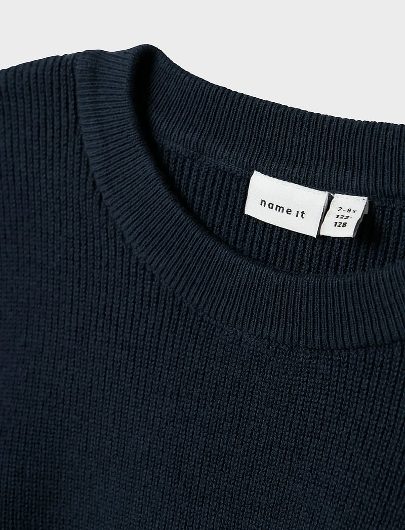 name it - NKMNESOLLE LS PULLOVER KNIT NOOS - peysur - dark sapphire - 4