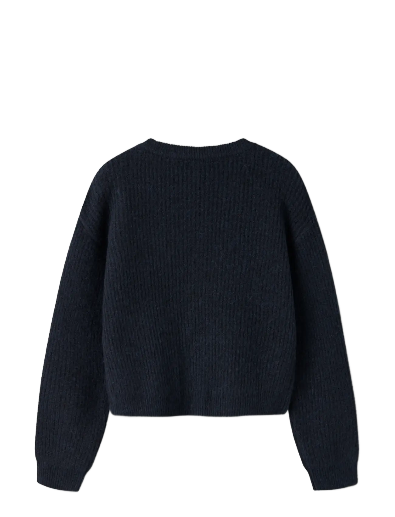 name it - NKFHOLLY LS BOXY SHORT KNIT NOOS - džemprid - dark sapphire - 1