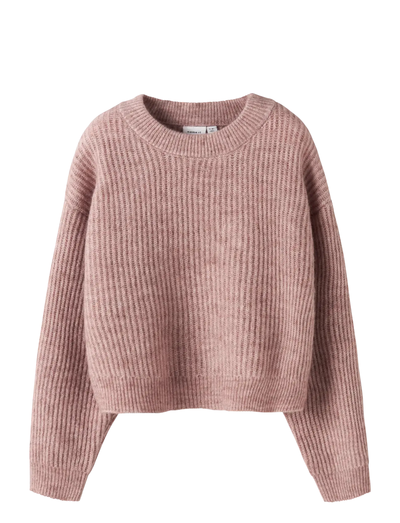 name it NKFHOLLY LS BOXY SHORT KNIT NOOS - 4 for 3 - DEAUVILLE MAUVE / pink/rose