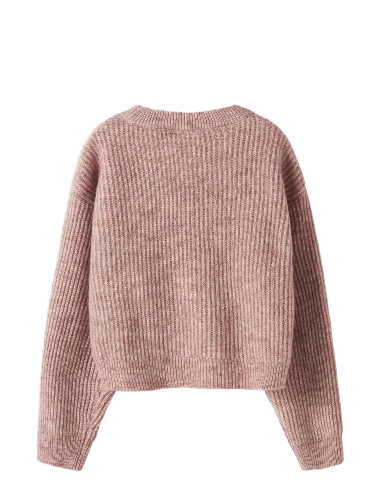 name it - NKFHOLLY LS BOXY SHORT KNIT NOOS - pullover - deauville mauve - 1