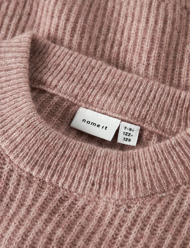 name it - NKFHOLLY LS BOXY SHORT KNIT NOOS - stickade tröjor - deauville mauve - 2