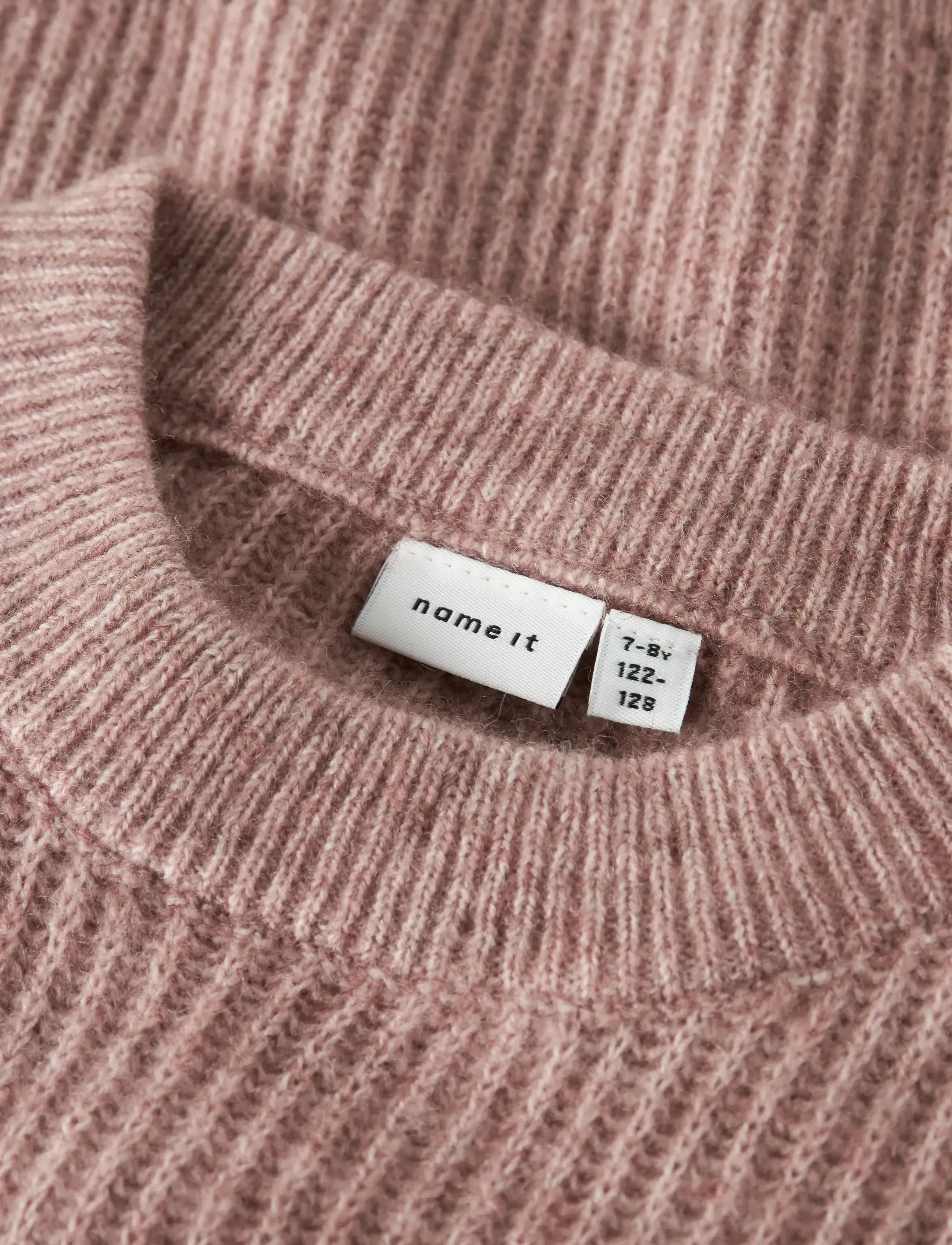 name it - NKFHOLLY LS BOXY SHORT KNIT NOOS - pullover - deauville mauve - 2