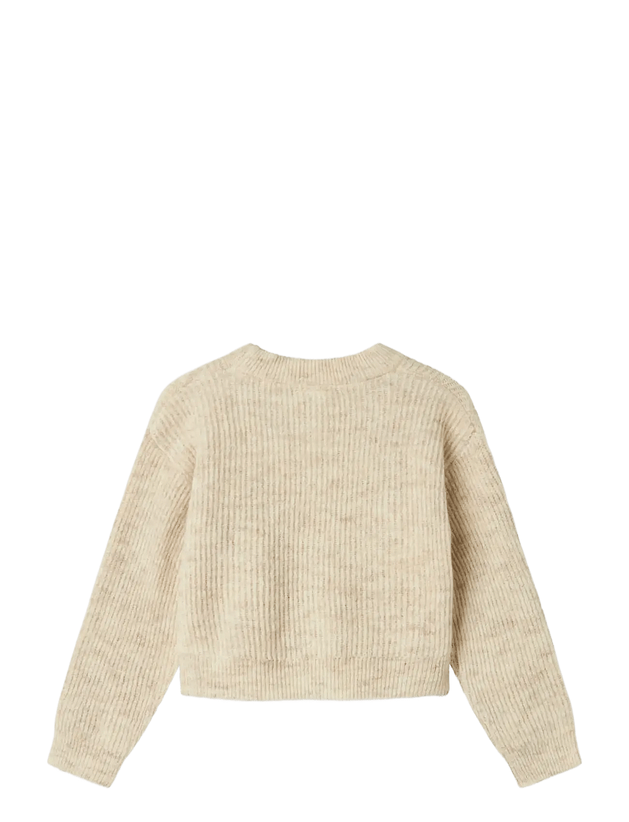 name it - NKFHOLLY LS BOXY SHORT KNIT NOOS - stickade tröjor - pure cashmere - 2