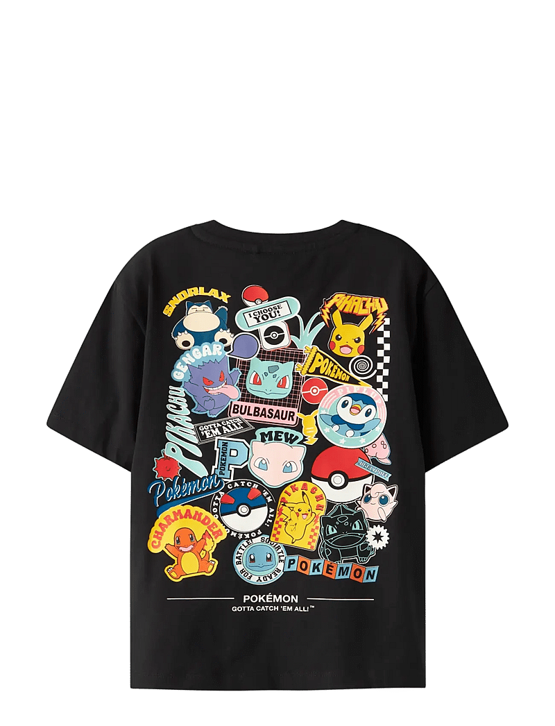 name it - NKMJENO POKEMON NREG SS TOP BOX NOOS SKY - kurzärmelige - black - 1