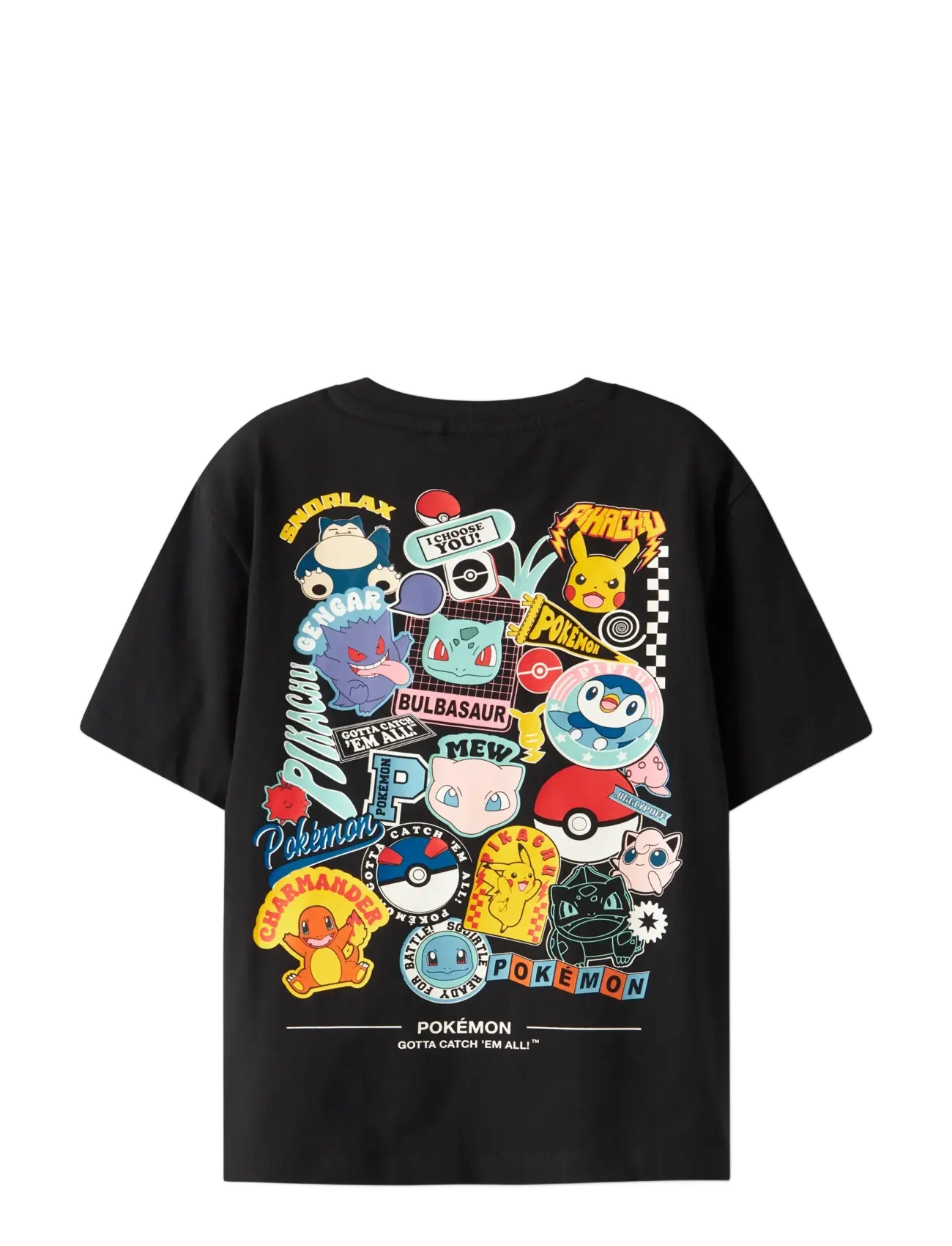 name it - NKMJENO POKEMON NREG SS TOP BOX NOOS SKY - kortärmade t-shirts - black - 1