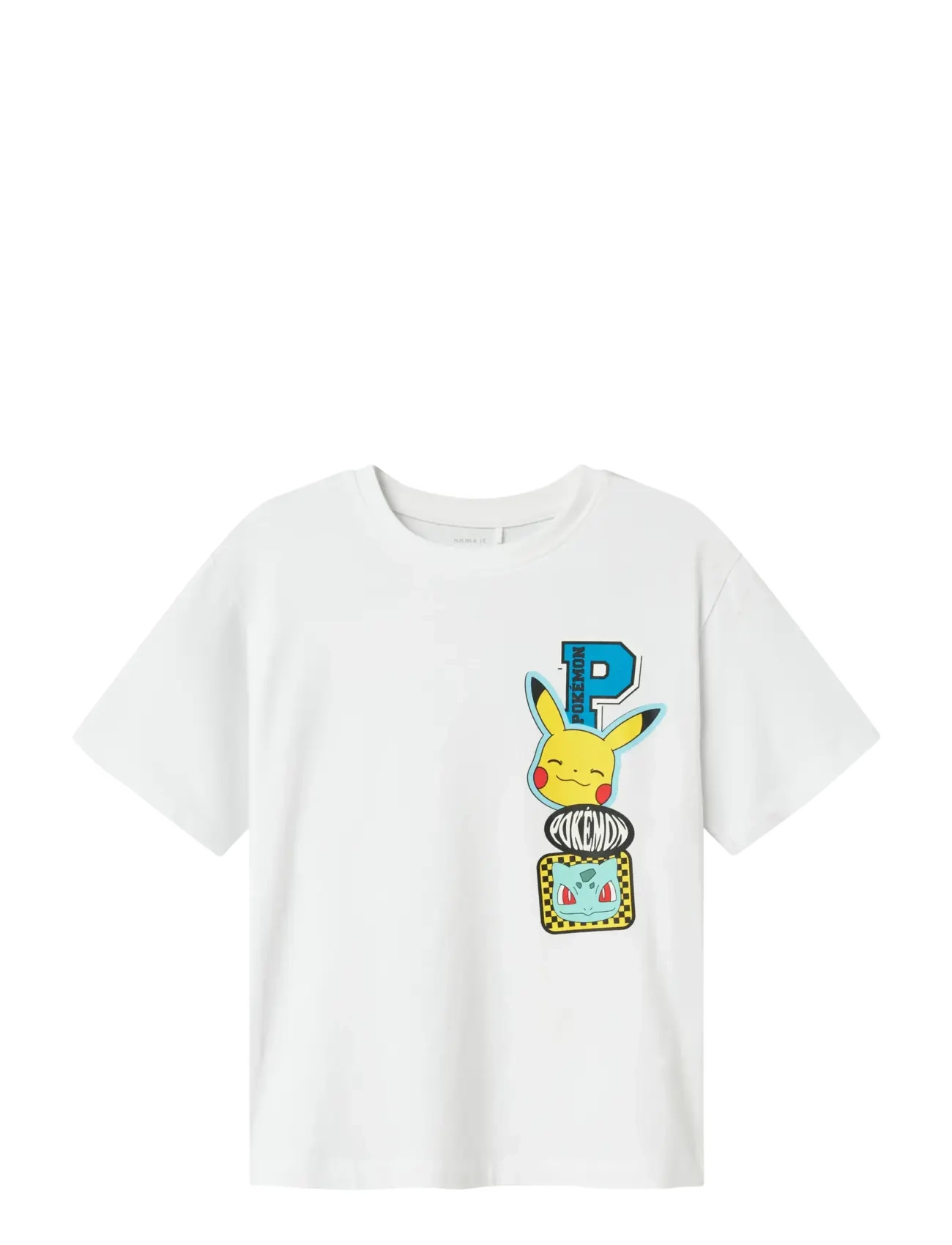 name it NKMJENO POKEMON NREG SS TOP BOX NOOS SKY - Kläder - BRIGHT WHITE / white