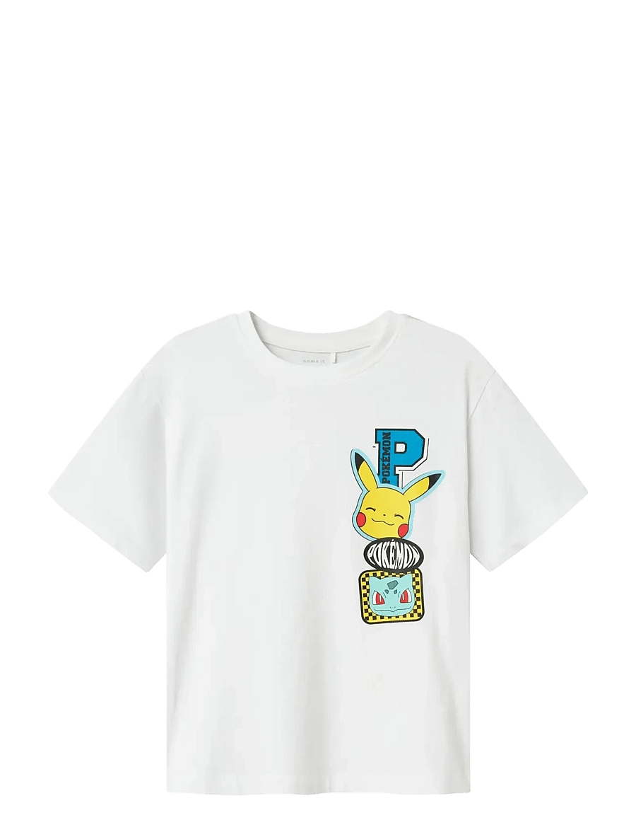 name it - NKMJENO POKEMON NREG SS TOP BOX NOOS SKY - kortærmede t-shirts - bright white - 1