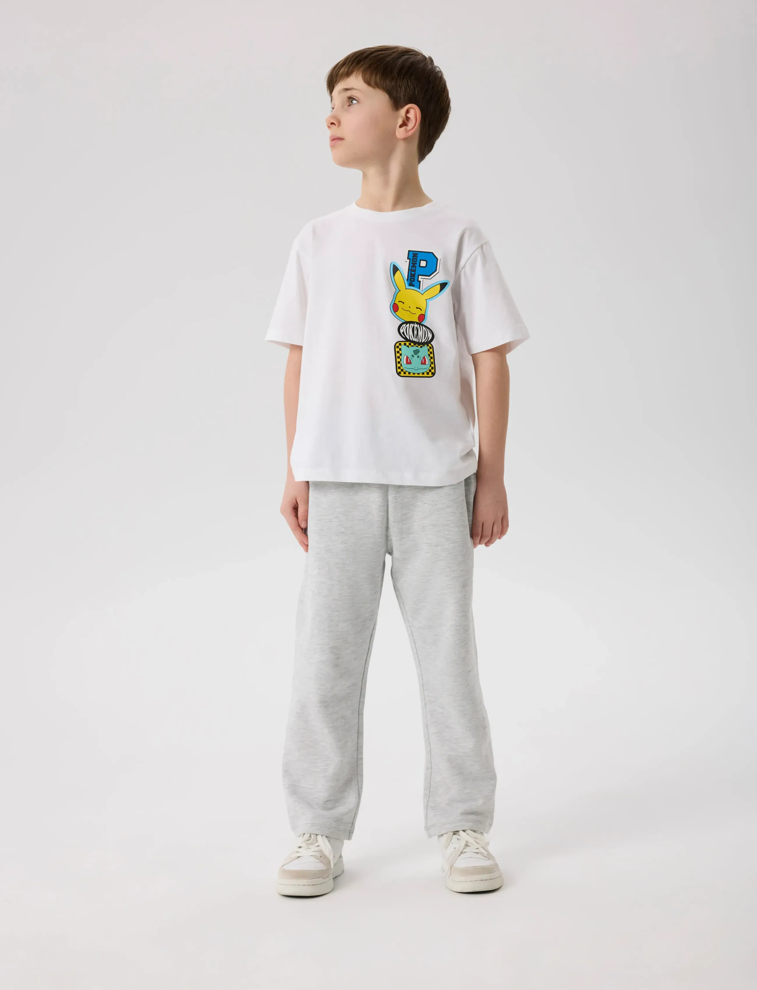 name it NKMJENO POKEMON NREG SS TOP BOX NOOS SKY - Kortærmede T-shirts - BRIGHT WHITE / white