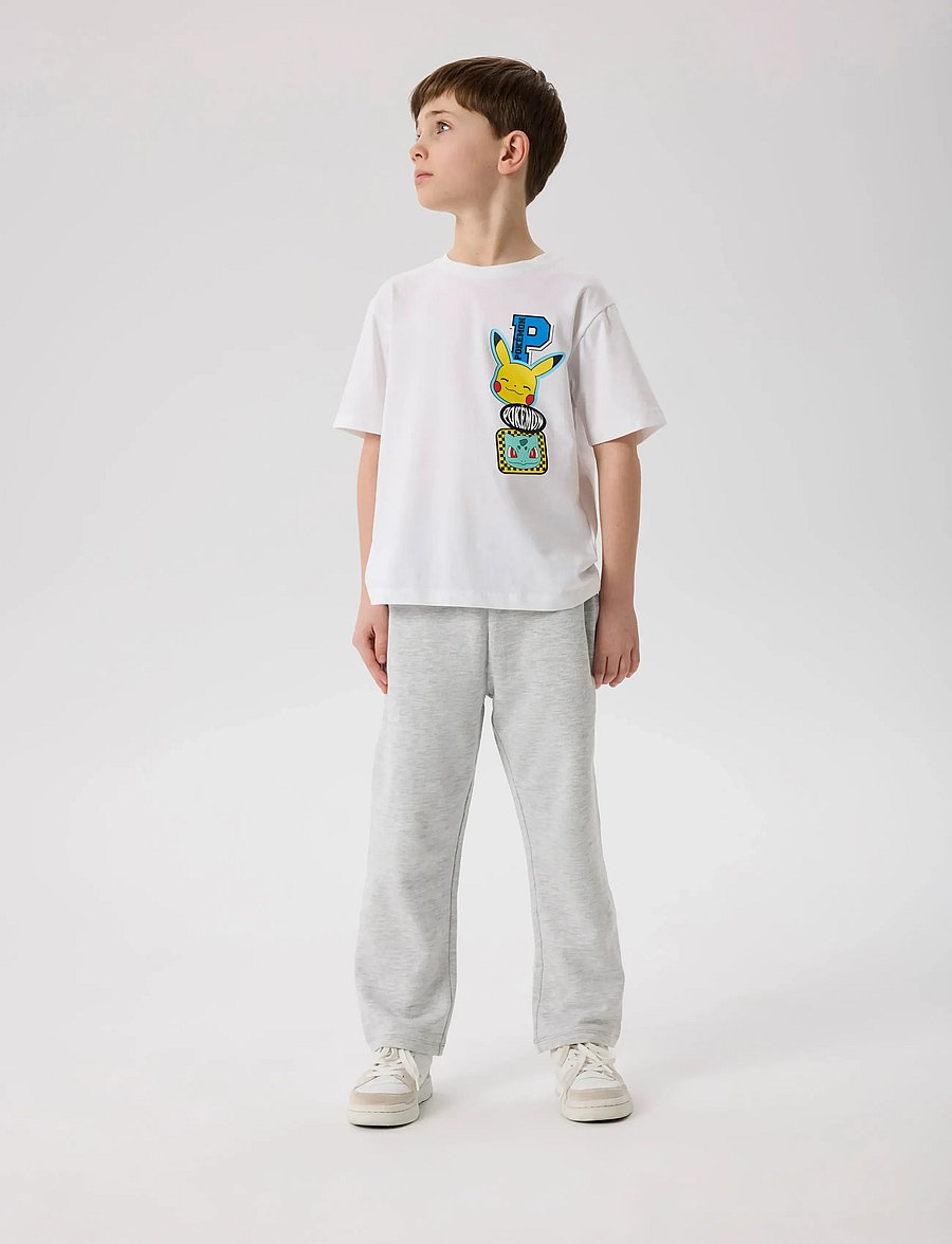 name it - NKMJENO POKEMON NREG SS TOP BOX NOOS SKY - kortærmede t-shirts - bright white - 0
