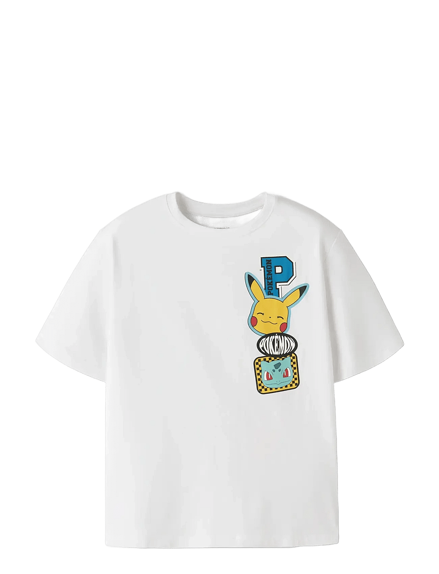 name it - NKMJENO POKEMON NREG SS TOP BOX NOOS SKY - kortærmede t-shirts - bright white - 3