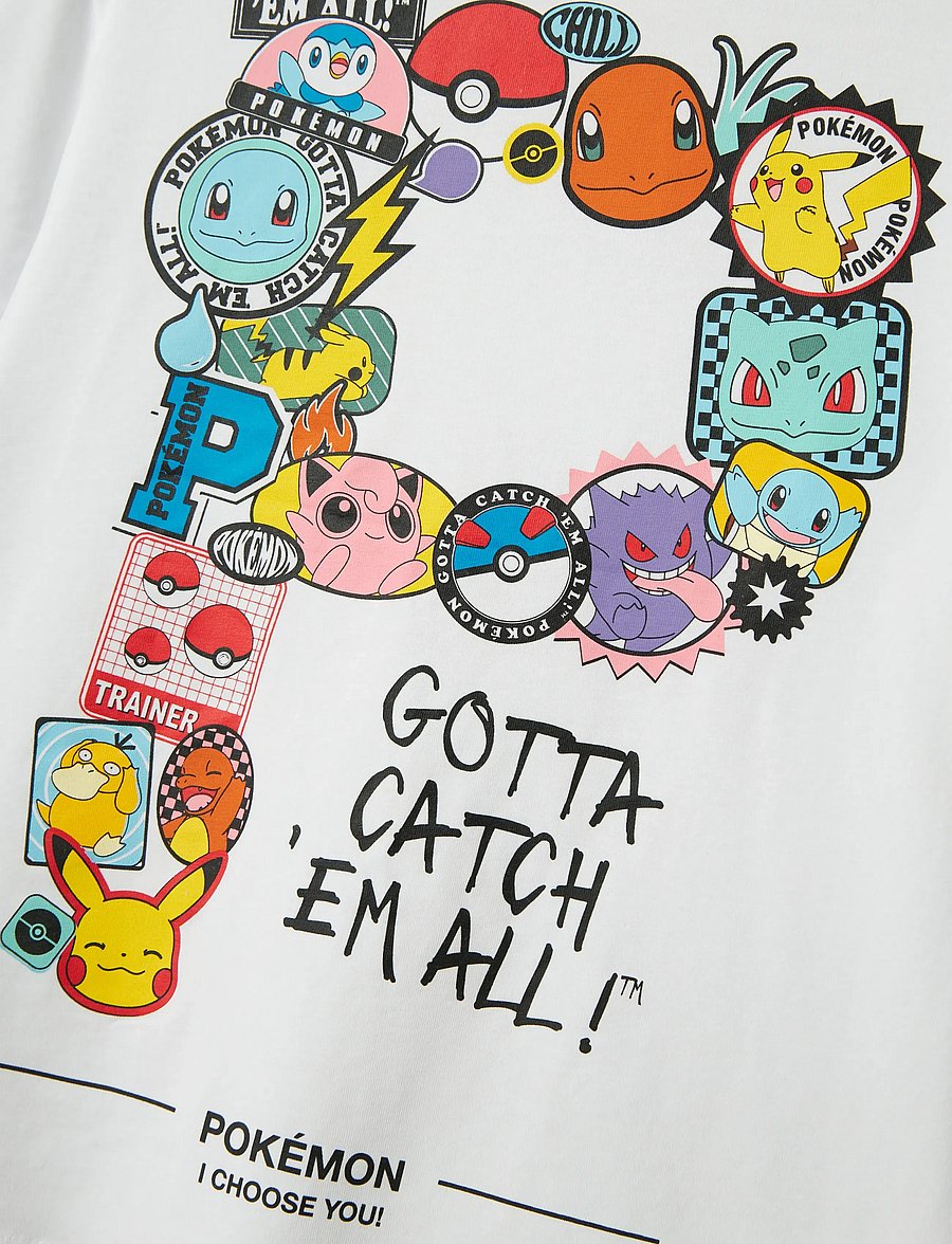 name it - NKMJENO POKEMON NREG SS TOP BOX NOOS SKY - kortærmede t-shirts - bright white - 5