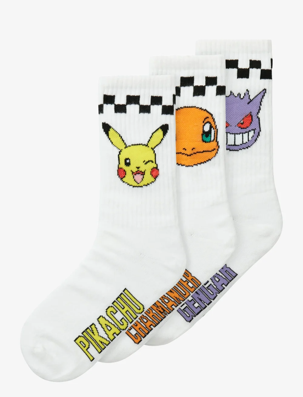 name it - NKMJANAKA POKEMON 3P TENNIS SOCK SKY - strümpfe - bright white - 1