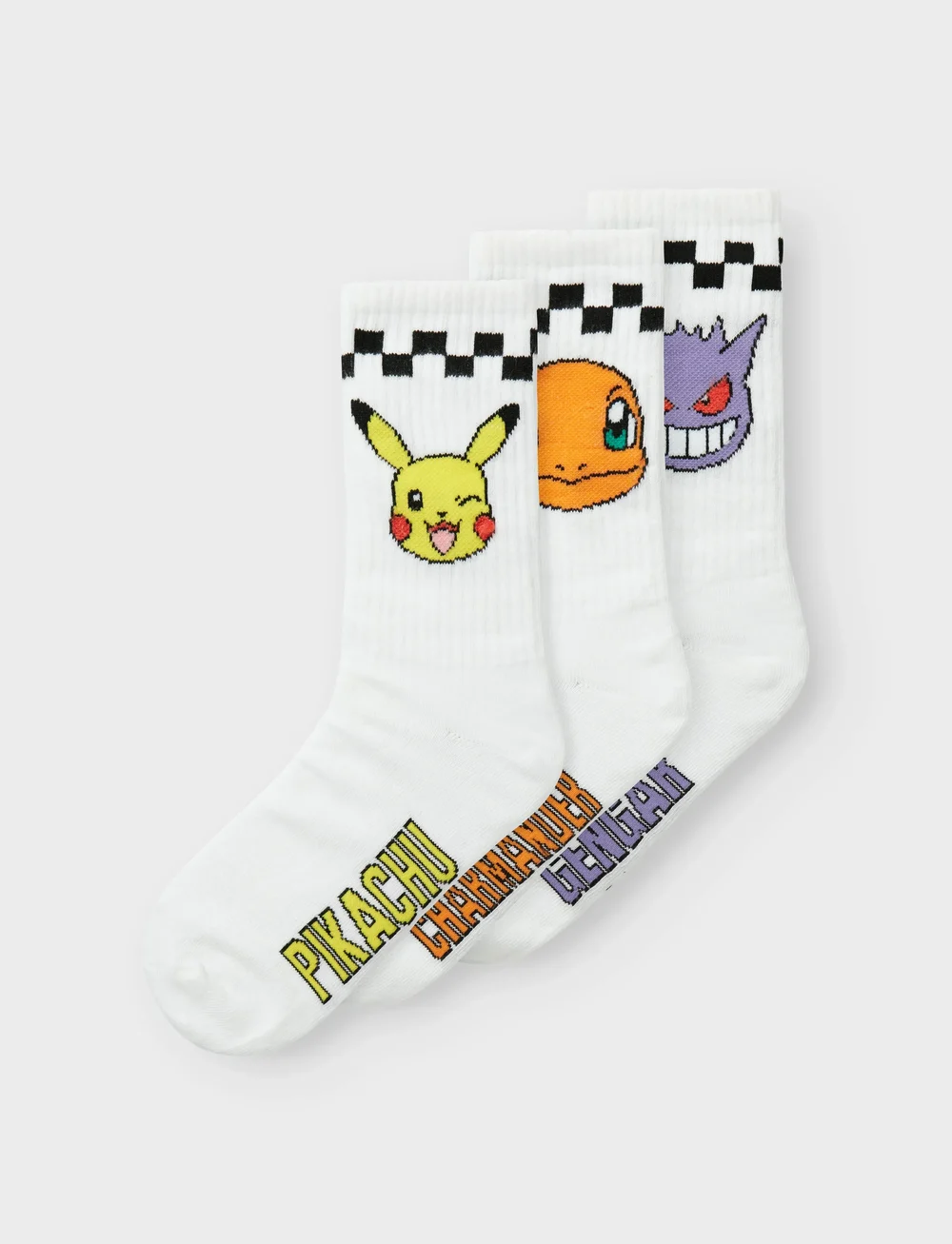 name it - NKMJANAKA POKEMON 3P TENNIS SOCK SKY - strümpfe - bright white - 0
