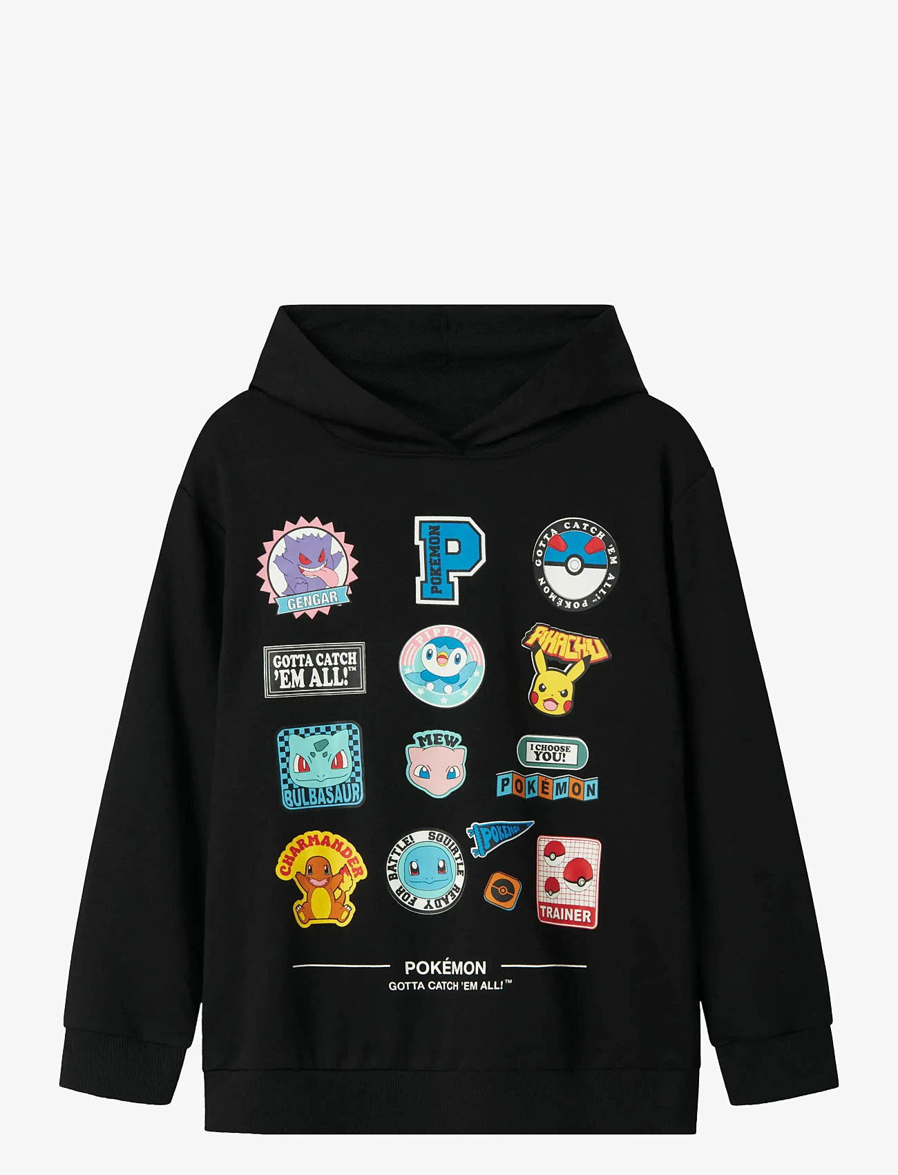 name it - NKMJIMM POKEMON NREG SWE WH UNB NOOS SKY - hættetrøjer - black - 1
