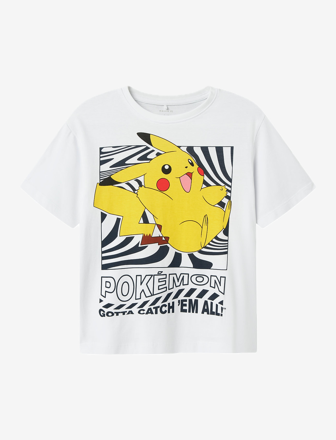 name it - NKMJAMISH POKEMON NREG SS TOP NOOS SKY - short-sleeved t-shirts - bright white - 0