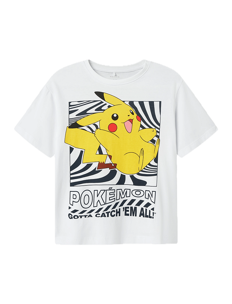 name it - NKMJAMISH POKEMON NREG SS TOP NOOS SKY - short-sleeved t-shirts - bright white - 0