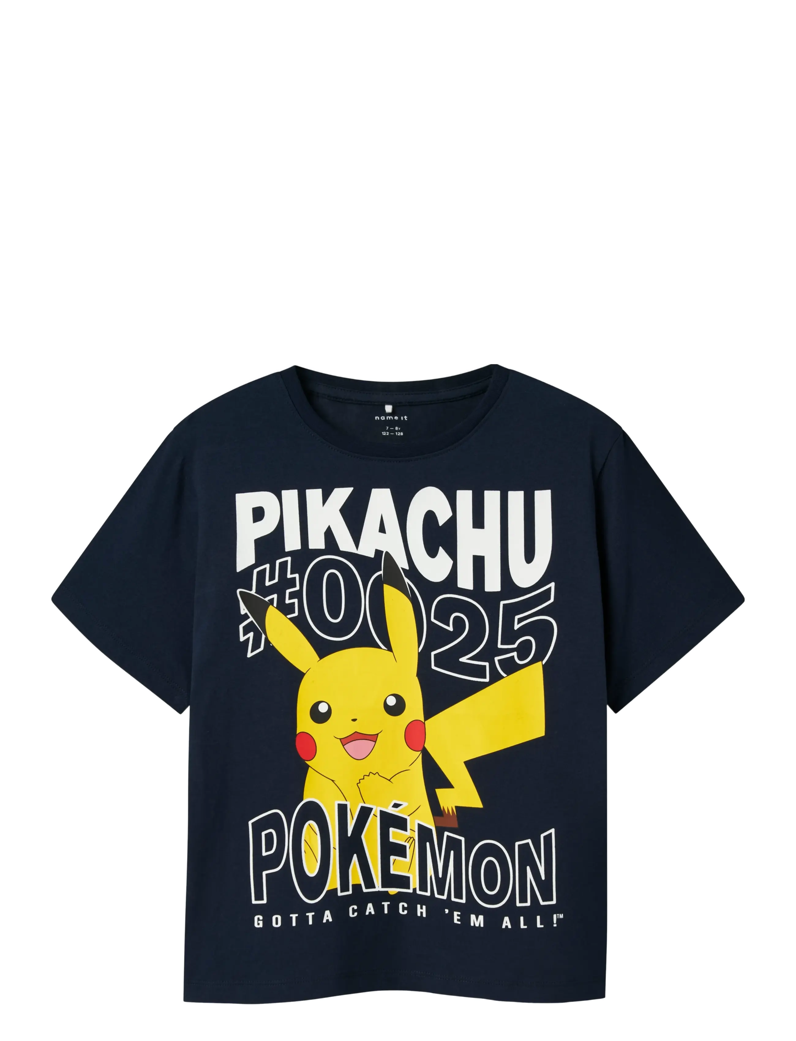 name it Nkmjamish Pokemon Nreg Ss Top Noos Sky, Børn, Pokemon Print T-shirt, Navy, Str: 116