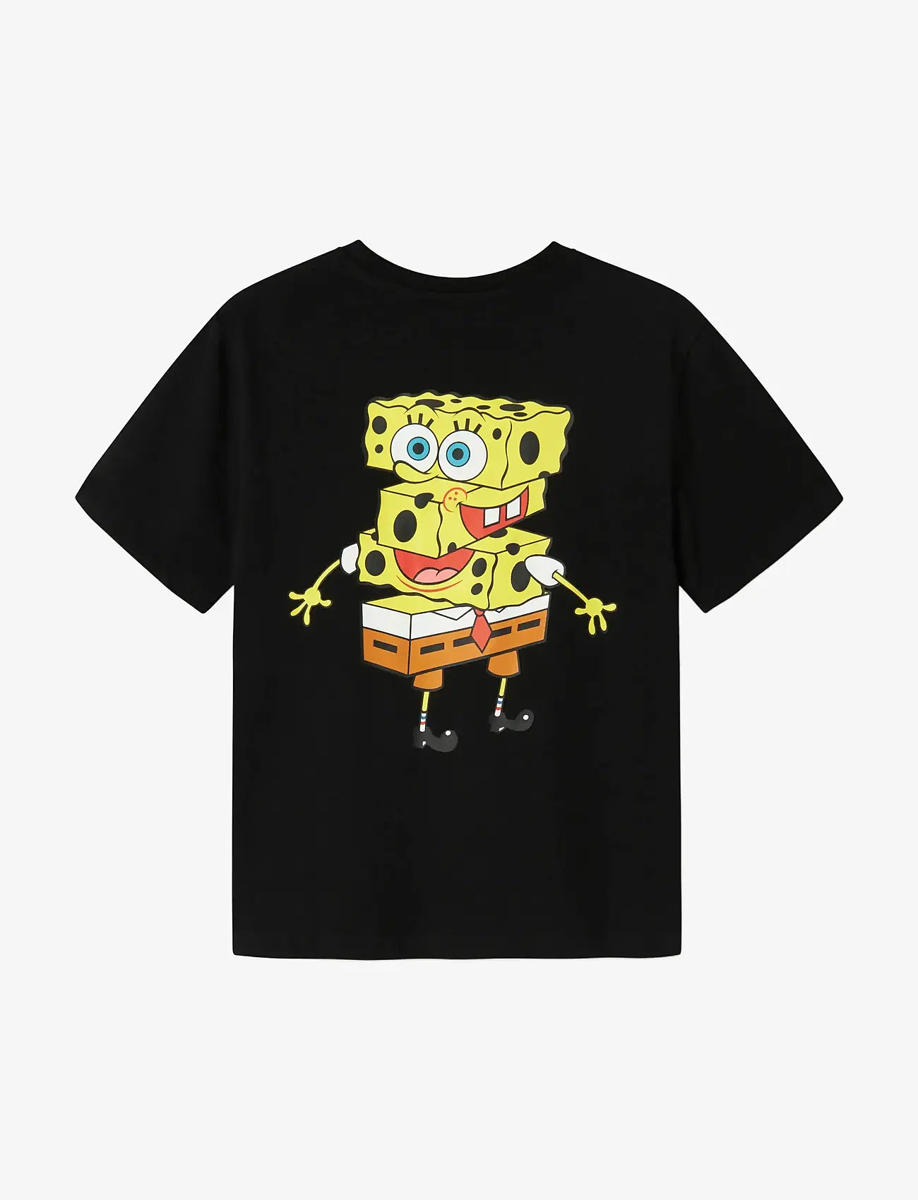 name it - NKMJARL SPONGE NREG SS TOP BOX CPLG - krótki rękaw - black - 3