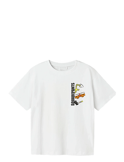name it NKMJARL SPONGE NREG SS TOP BOX CPLG - Kinder 2 bis 8 Jahren - BRIGHT WHITE / white