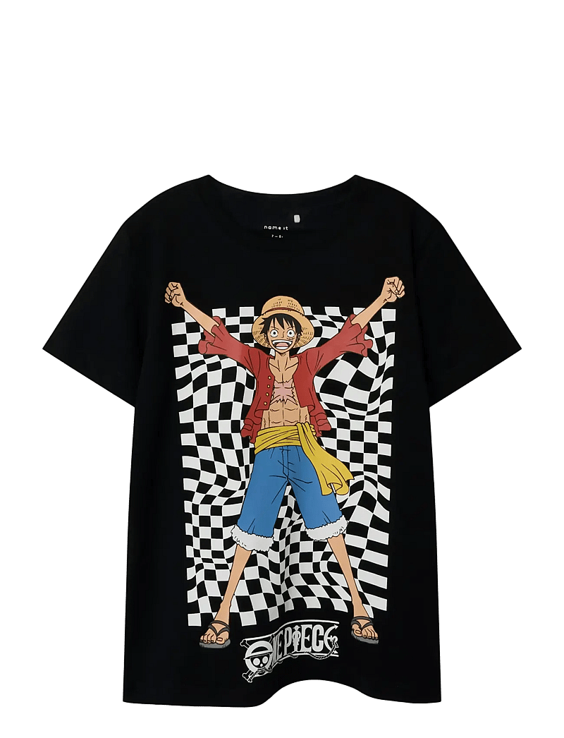 name it - NKMJOB ONEPIECE NREG SS TOP NOOS VDE - lyhythihaiset t-paidat - black - 0
