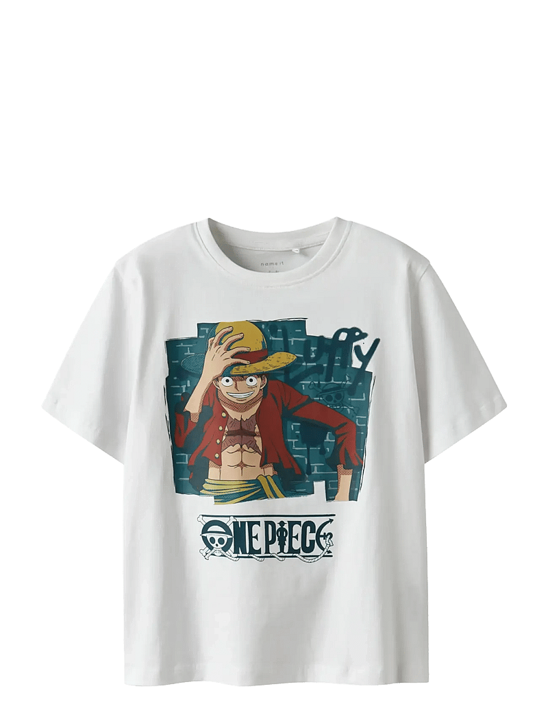 name it - NKMJOB ONEPIECE NREG SS TOP NOOS VDE - kortermede t-skjorter - bright white - 0