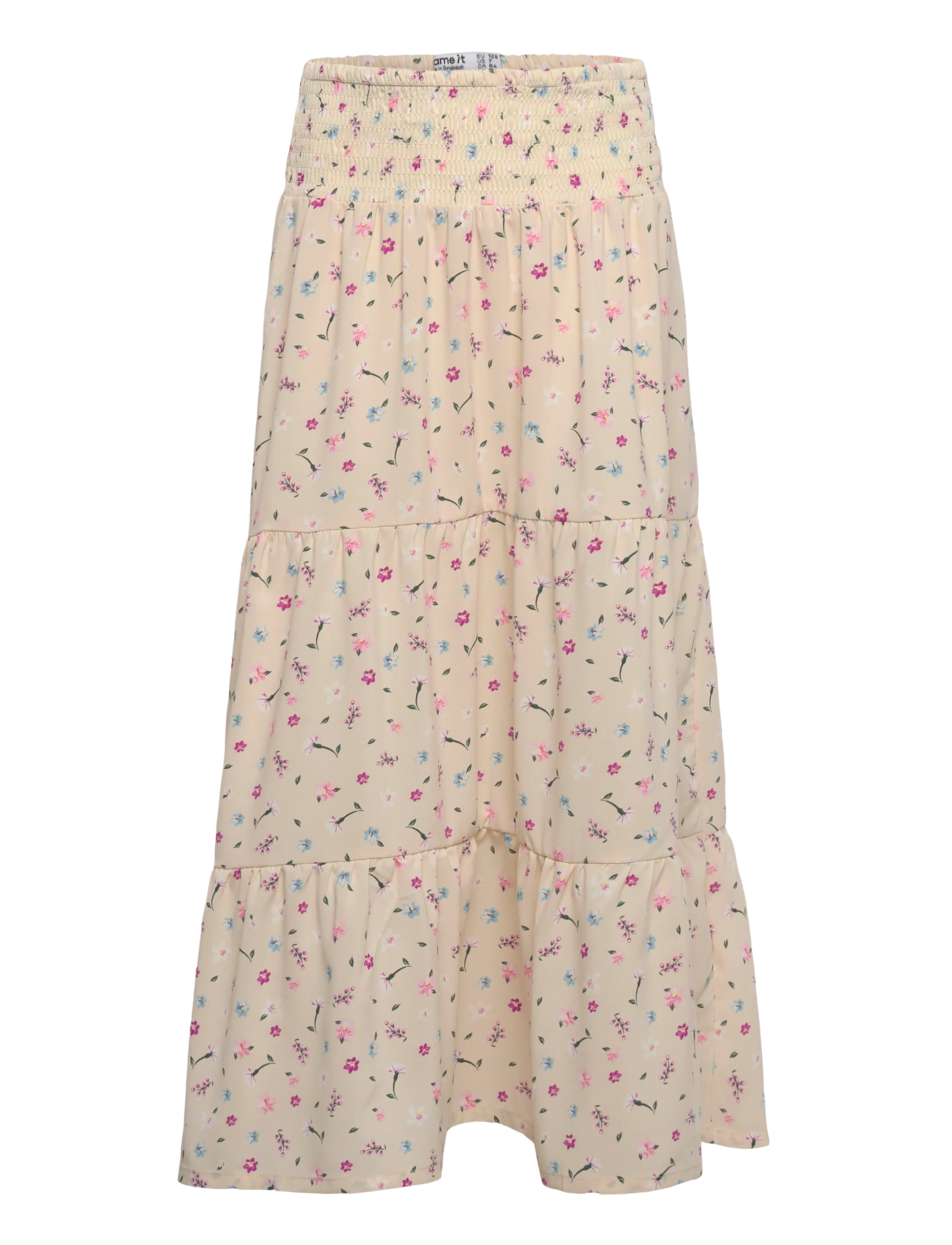 name it NKFVINAYA LONG WIDE SKIRT - Kjoler & nederdele - ALMOND MILK / cream