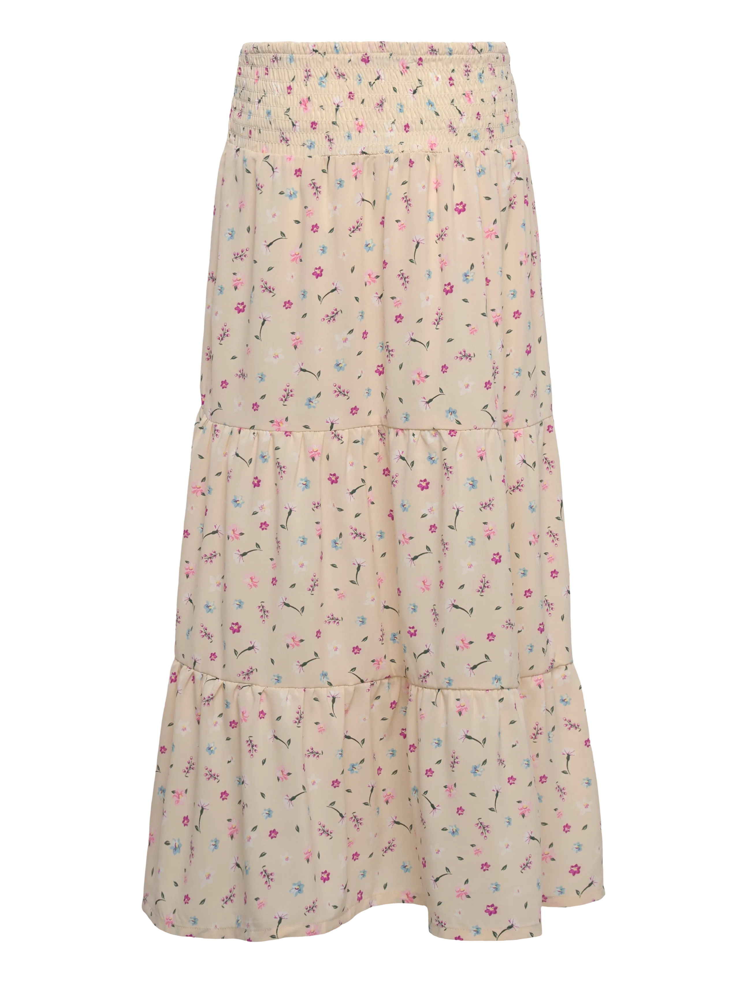 name it - NKFVINAYA LONG WIDE SKIRT - maxi skirt - almond milk - 1