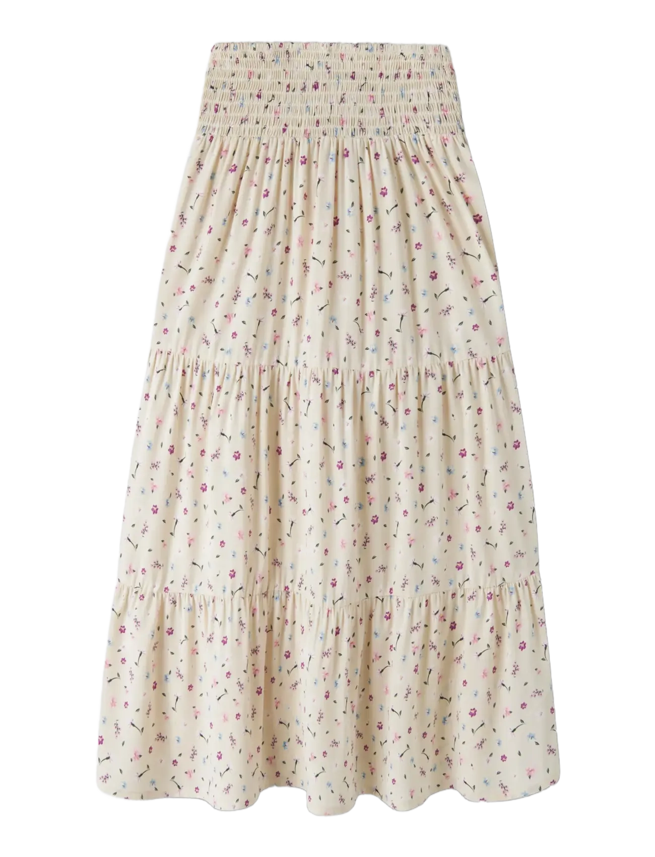 name it - NKFVINAYA LONG WIDE SKIRT - maxi skirt - almond milk - 2