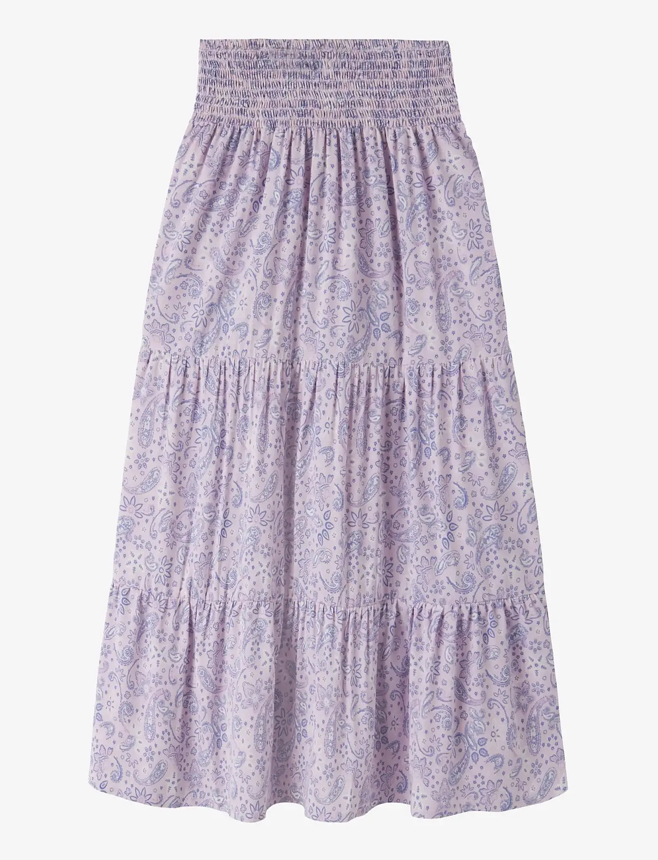 name it - NKFVINAYA LONG WIDE SKIRT - maxi skirt - lavender fog - 0