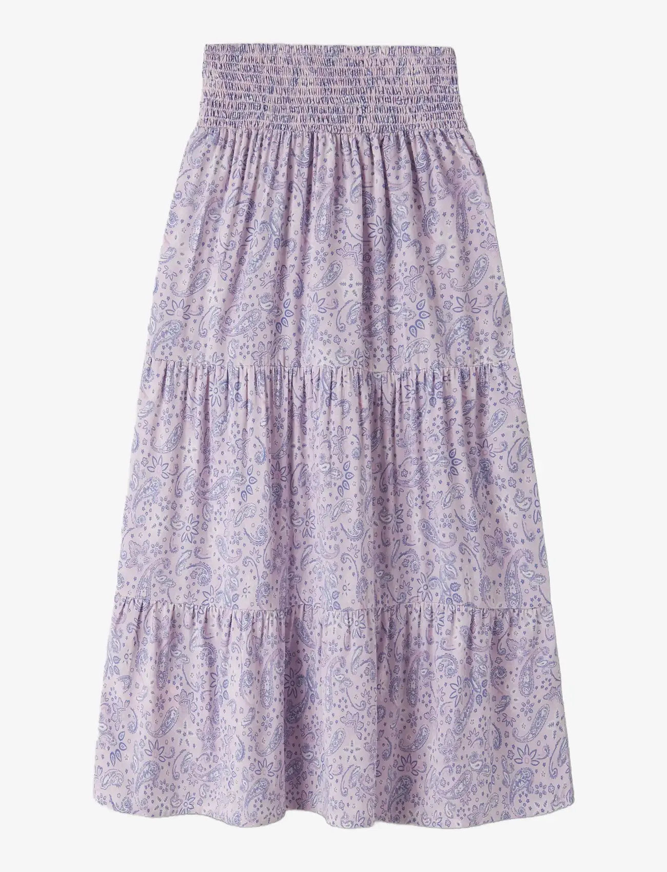 name it - NKFVINAYA LONG WIDE SKIRT - maxi skirt - lavender fog - 1