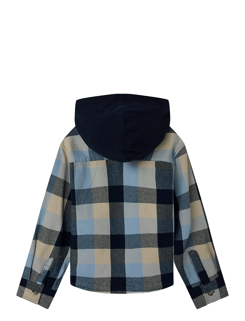 name it - NKMLARRY LS OVERSHIRT WH - overshirts - navy blazer - 1