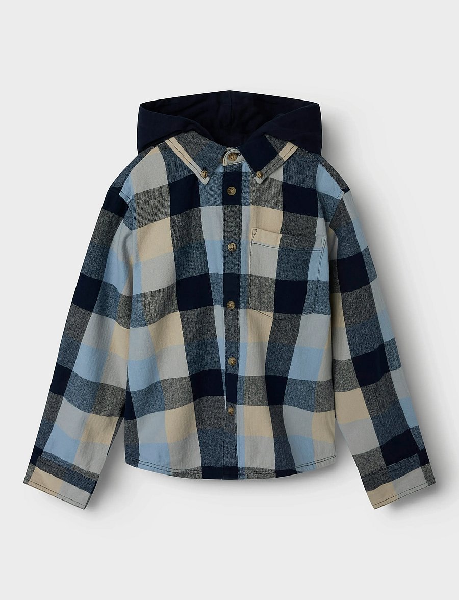 name it - NKMLARRY LS OVERSHIRT WH - paitatakit - navy blazer - 2