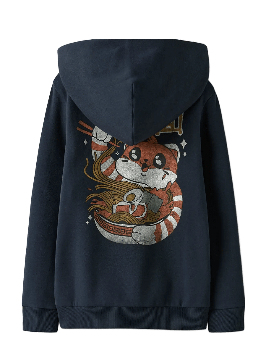 name it - NKMKIAN SWE WH BRU PS NOOS - kapuzenpullover - navy blazer - 1