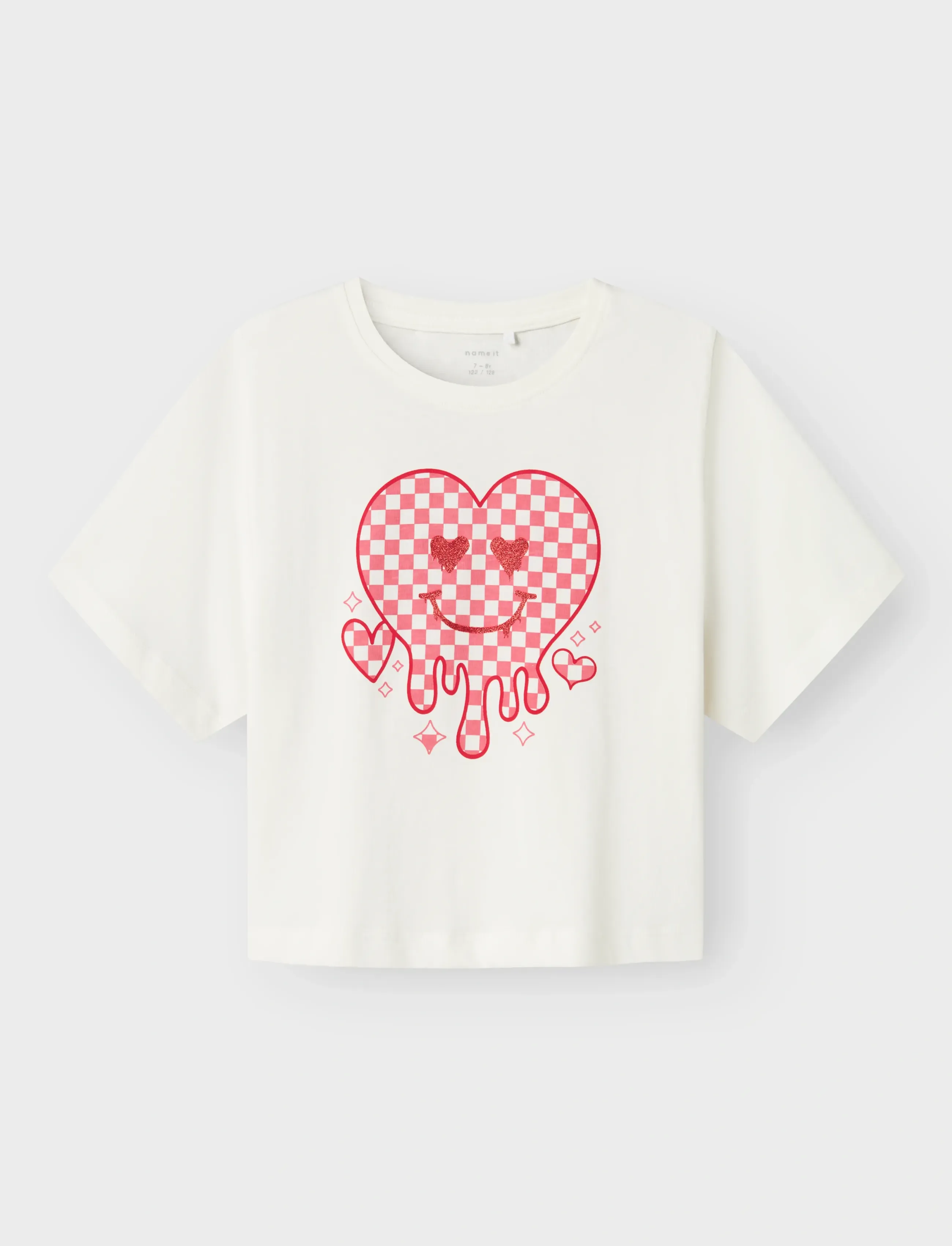 name it NKFKAREN SS NREG SHORT TOP PS NOOS - T-shirts - CLOUD DANCER / white