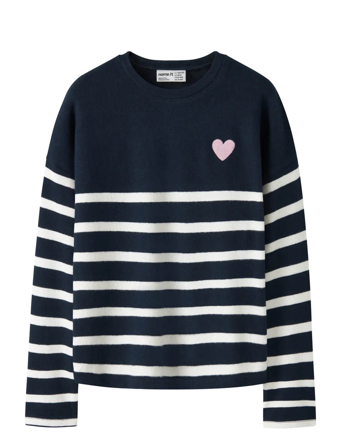 name it Nkfline Ls Knit Ps Noos, 116, Navy, Strik > Pullovere, Børn