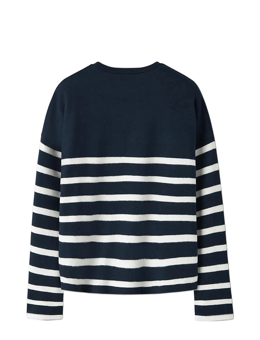 name it - NKFLINE LS KNIT PS NOOS - trøjer - cloud dancer - 1