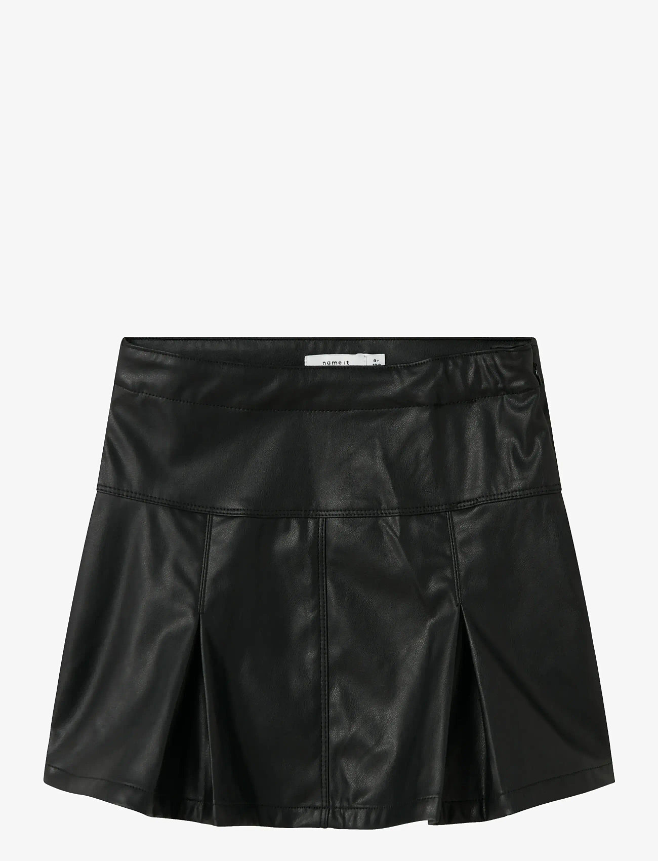 name it - NKFLINKA PU SKIRT - miniseelikud - black - 1