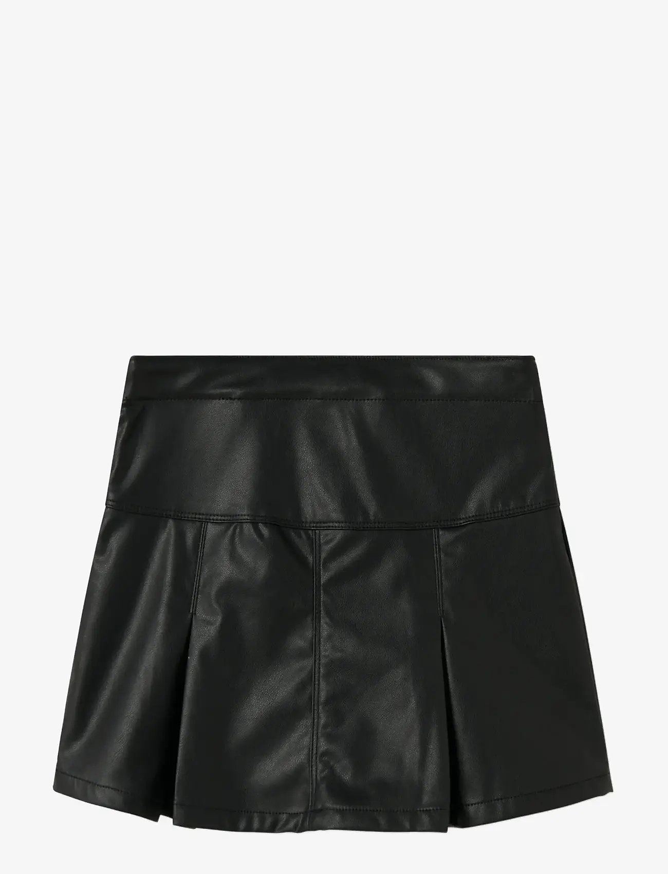 name it - NKFLINKA PU SKIRT - miniseelikud - black - 2