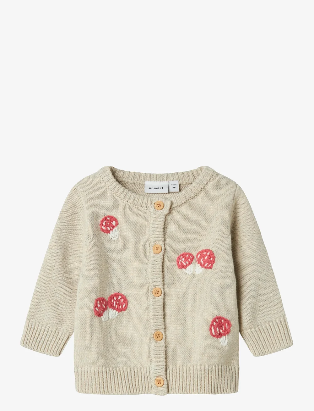 name it - NBFLINIE LS KNIT CARD - cardigans - peyote melange - 0