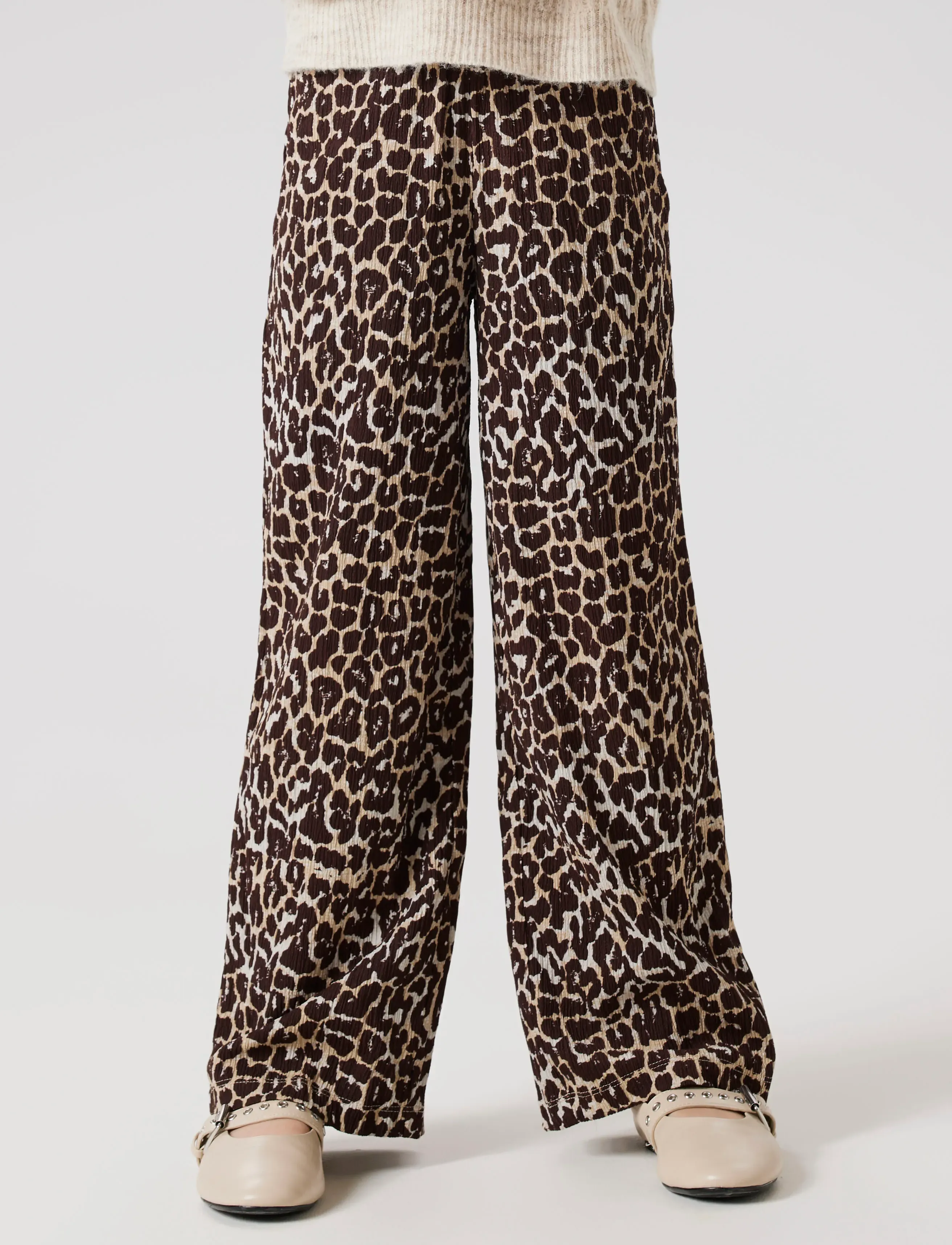 name it - NKFLOTTA WIDE PANT BOX - najniższe ceny - peyote - 4