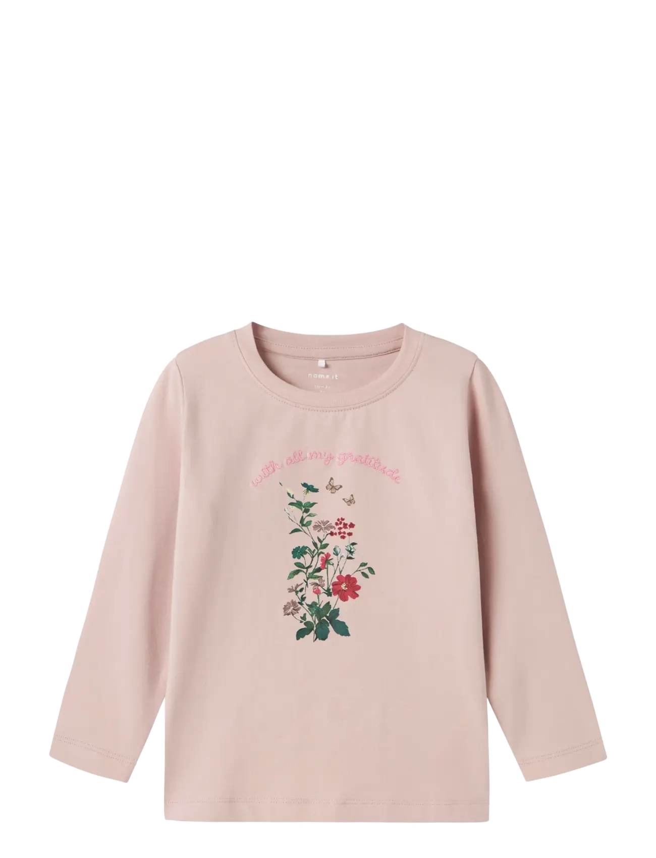 NAME IT Nmflamilia Ls Oberteil Box Pink - 104 - Kinder