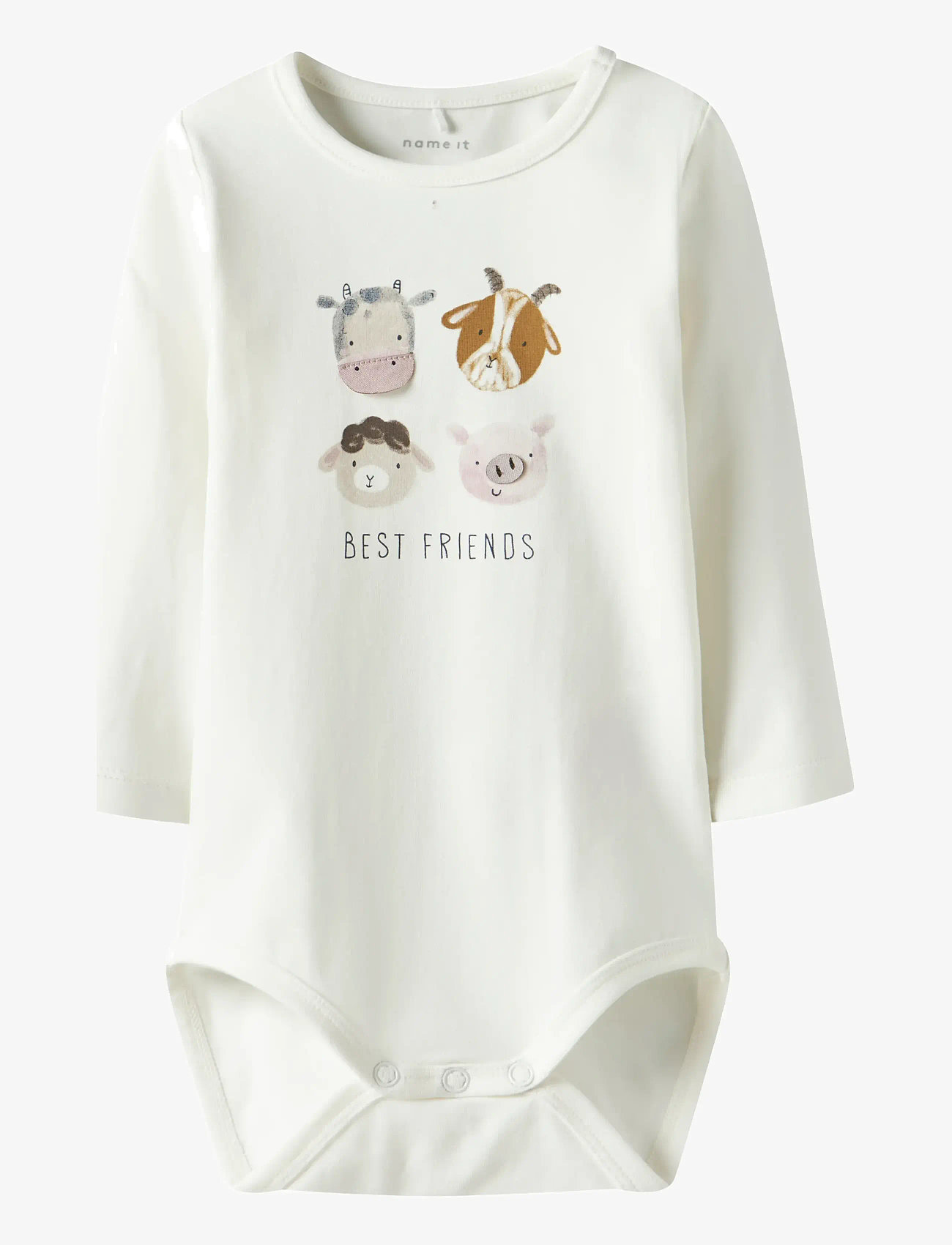 name it - NBMLAMB LS BODY BOX - langærmede - cloud dancer - 1