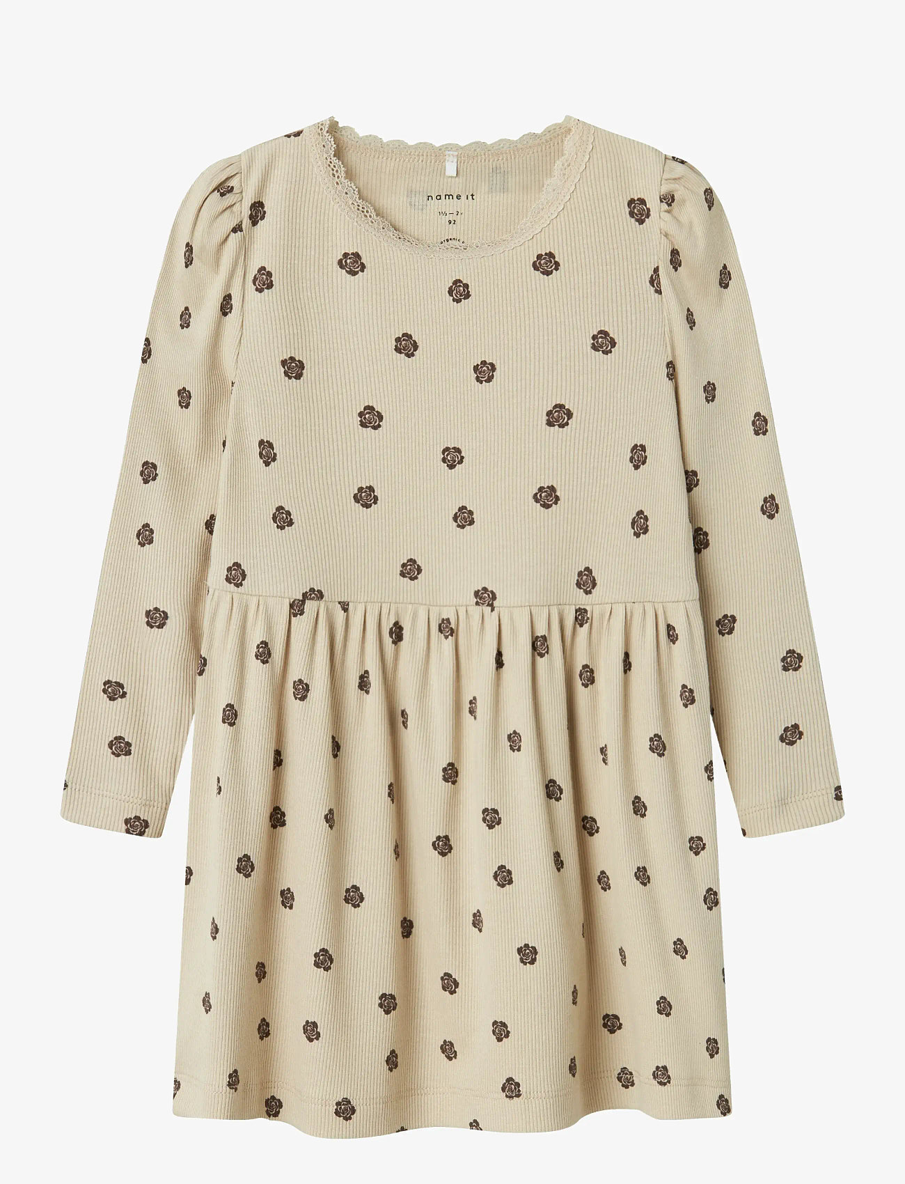 name it - NMFLAIKABNA XSL LS DRESS - langærmede hverdagskjoler - peyote - 0