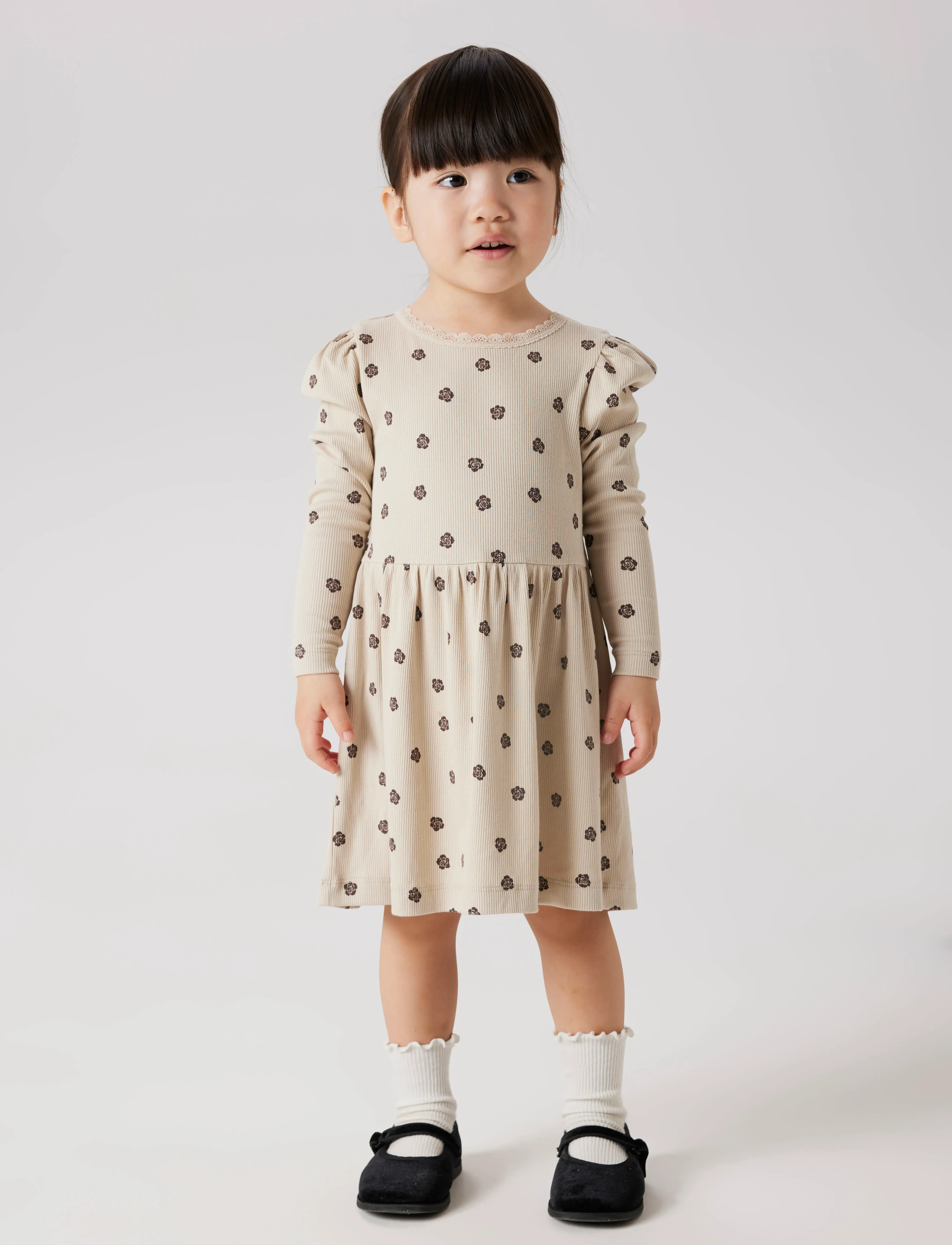 name it - NMFLAIKABNA XSL LS DRESS - langärmelige freizeitkleider - peyote - 4