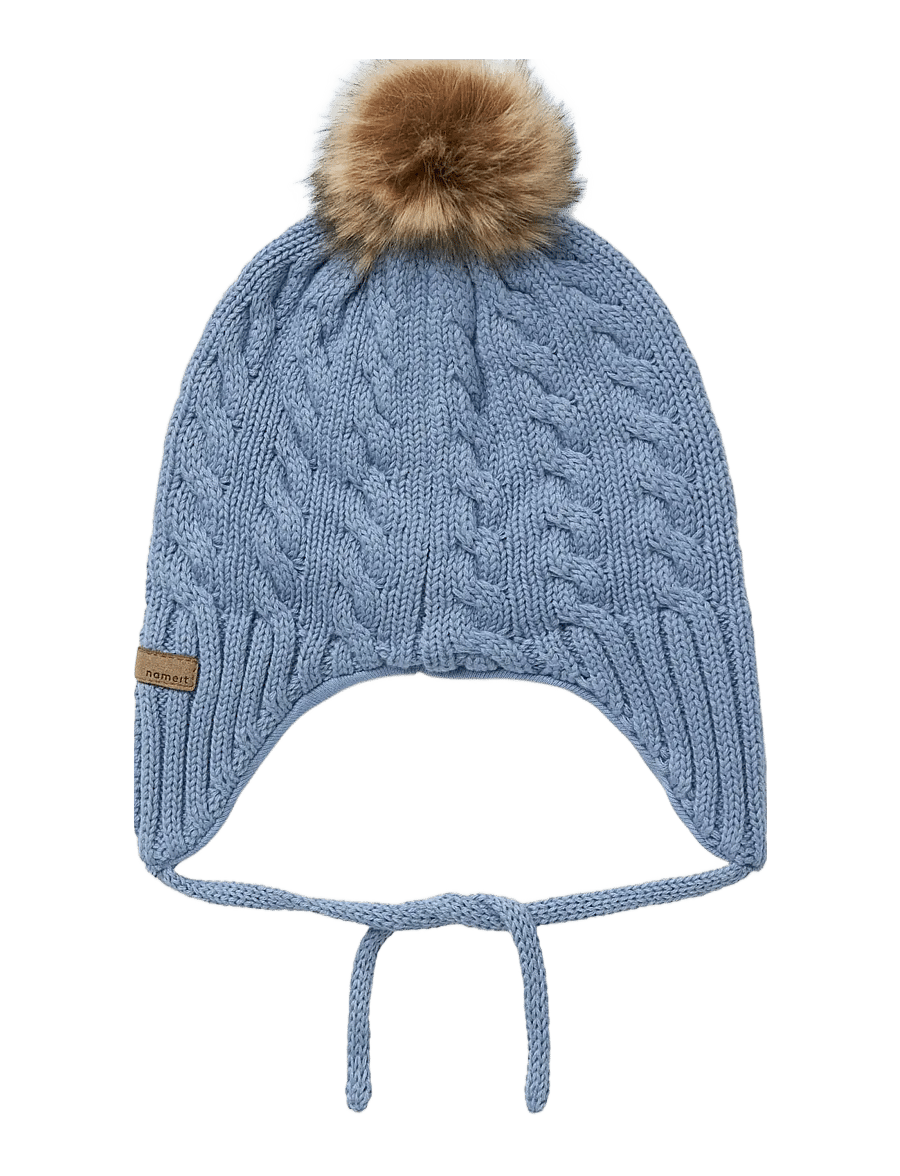 name it - NBNMILLO KNIT HAT2 - kootud mütsid - rain washed - 1