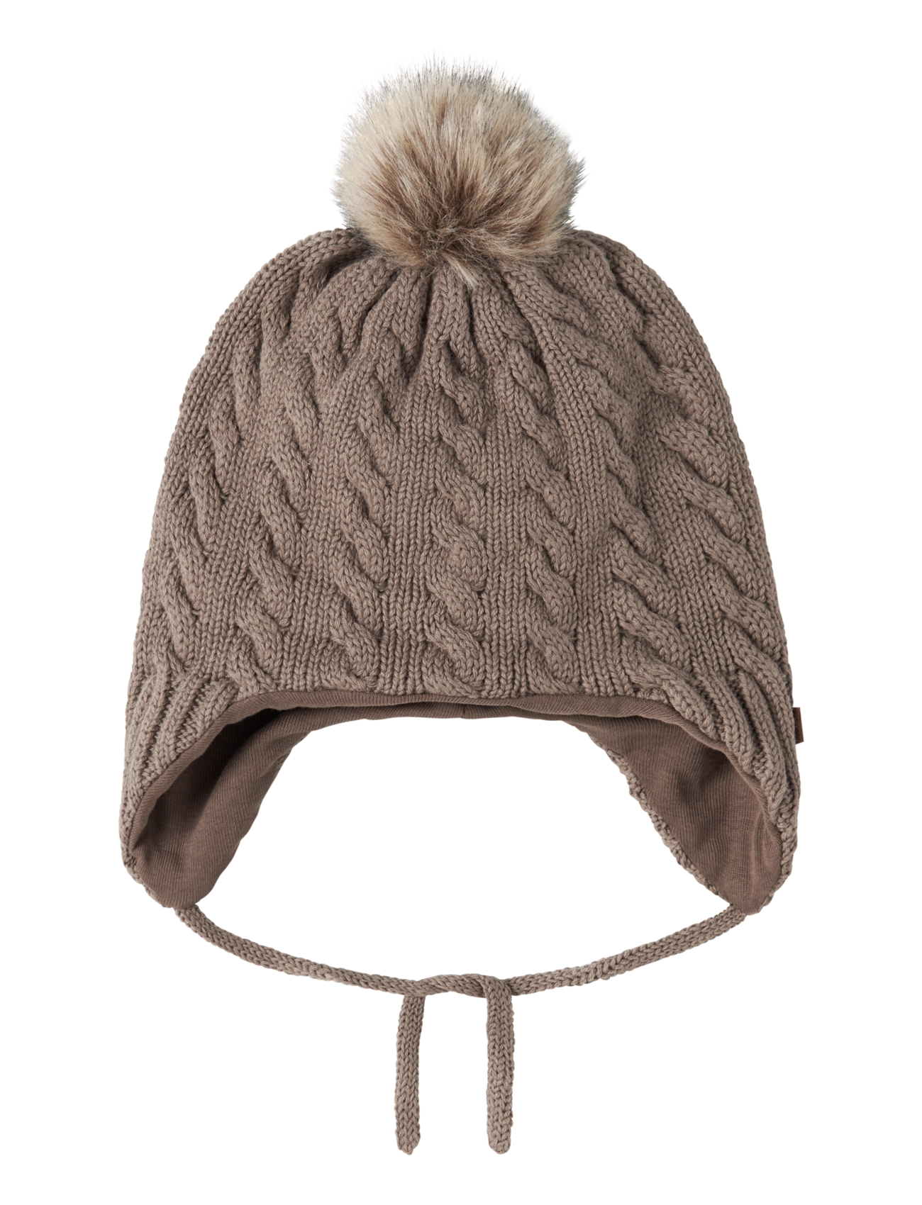 name it NBNMILLO KNIT HAT2 - Aksessuaarid - WALNUT / brown